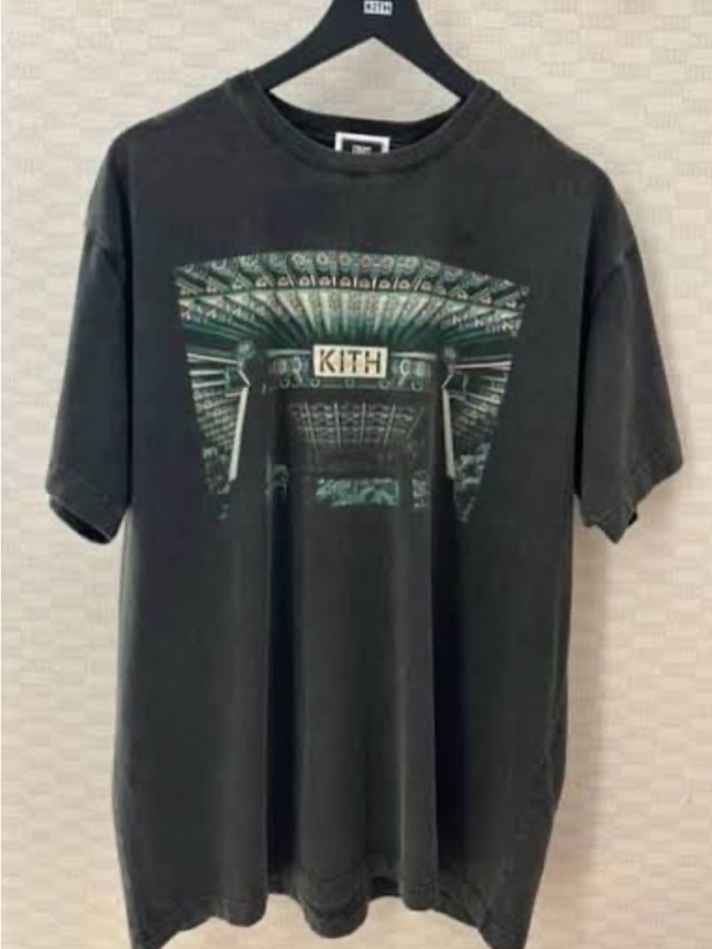 Kith Seoul Exclusive Temple Script Vintage Tee - Black (Medium)